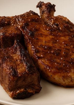 Una foto de Costillas de cerdo en adobo oriental
