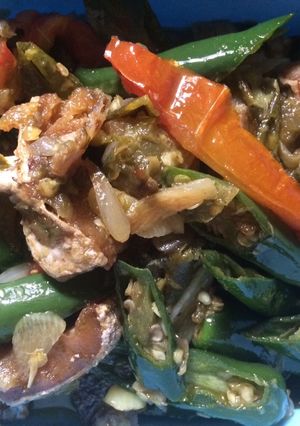 Foto resep Ikan asin jambal cabe ijo