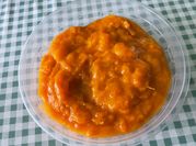 Une photo de abricot compote
