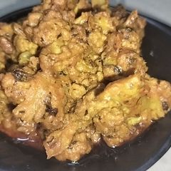 A picture of Dahi wali sookhi gobi.