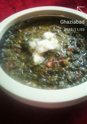 सरसों का साग (Sarson ka saag recipe in Hindi) रेसिपी मुख्य फोटो
