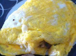 Una foto de Omelet de champiñones