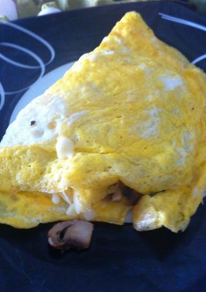 Una foto de Omelet de champiñones