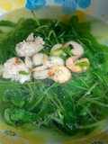 Canh cải con tôm thịt