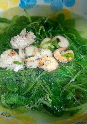 Hình của món Canh cải con tôm thịt.