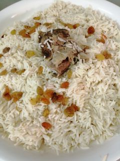 صورة لوصفة الأرز الأبيض باللحم 😋😋