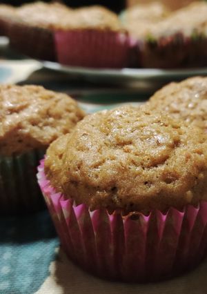 Una foto de Magdalenas de calabaza con nueces🧁
