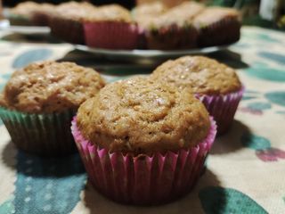 Magdalenas de calabaza con nueces🧁