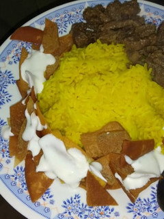 صورة لوصفة فتة الشاورما باللحمة