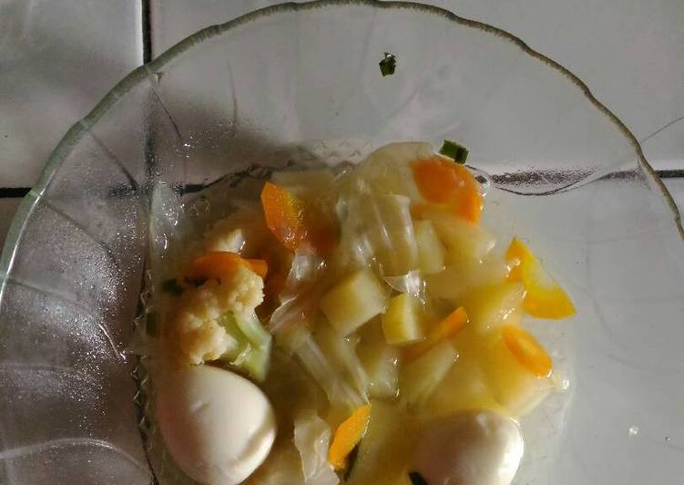 Sayur sop telur puyuh