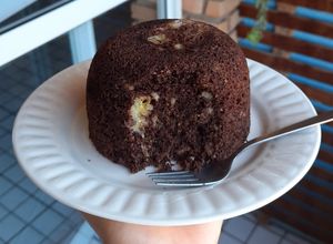 Foto de Bolo de banana e chocolate de caneca (sem açúcar)