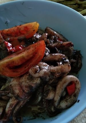 Foto resep Cumi tinta hitam