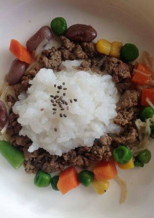 Foto resep Mpasi 1y1m : nasi ati tumis sayur