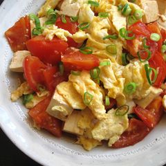 Stir-fried Tomato, Tofu & Egg A picture of Stir-fried Tomato, Tofu & Egg.