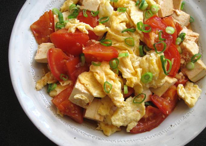 Stir-fried Tomato, Tofu & Egg