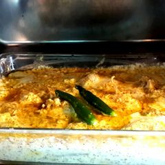 A picture of Steamed prawns in microwave.