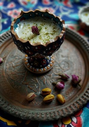 عکسی از دستور فرنی پسته