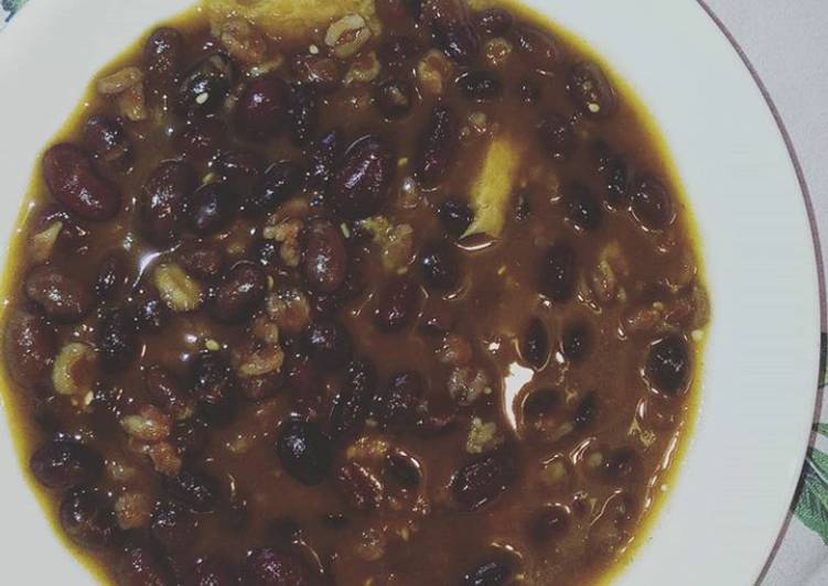 Zuppa Rustica con vellutata di zucca farro e fagioli