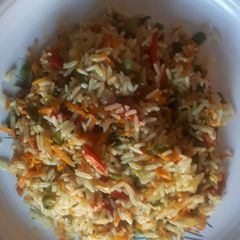 A picture of Vegetable fried rice.