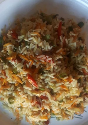 A picture of Vegetable fried rice.