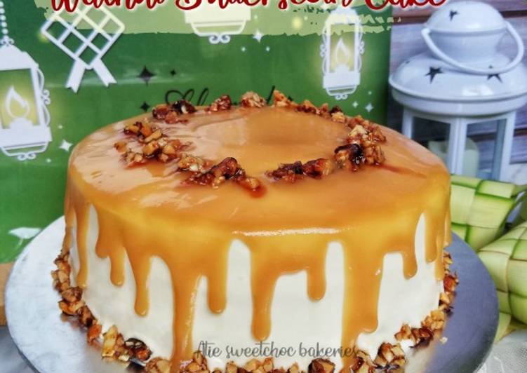 Langkah Mudah untuk Membuat Walnut Butterscoth Cake, Enak Banget