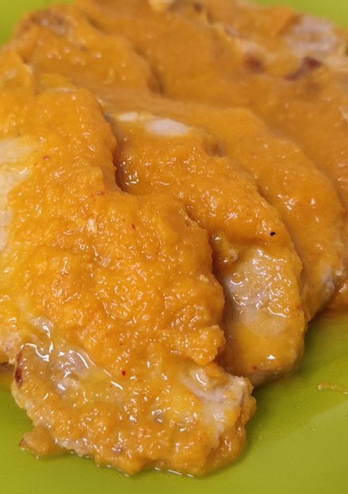 Una foto de Lomo de cerdo fresco en salsa de sidra y miel