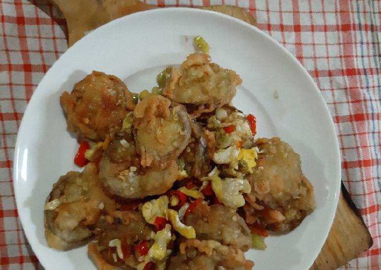 Terong Tepung Telur Sambal Goreng