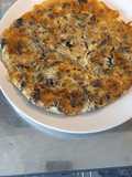 Tortilla francesa con butifarrón de carne