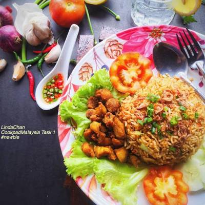 Resipi Nasi Goreng Ayam Kunyit Oleh Lindachan Cookpad
