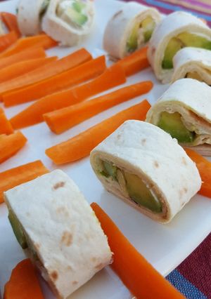 Une photo de Wrap avocat cumin