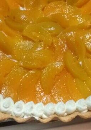 Una foto de Tarta de duraznos