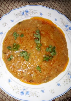 A picture of Aloo ka bhurta.
