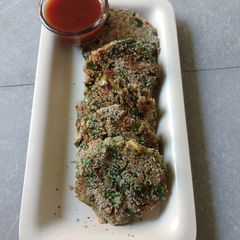 A picture of Muth Spinach Tikkki.