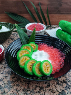Foto resep Es Pisang Ijo khas Makasar
