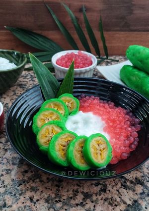 Foto resep Es Pisang Ijo khas Makasar