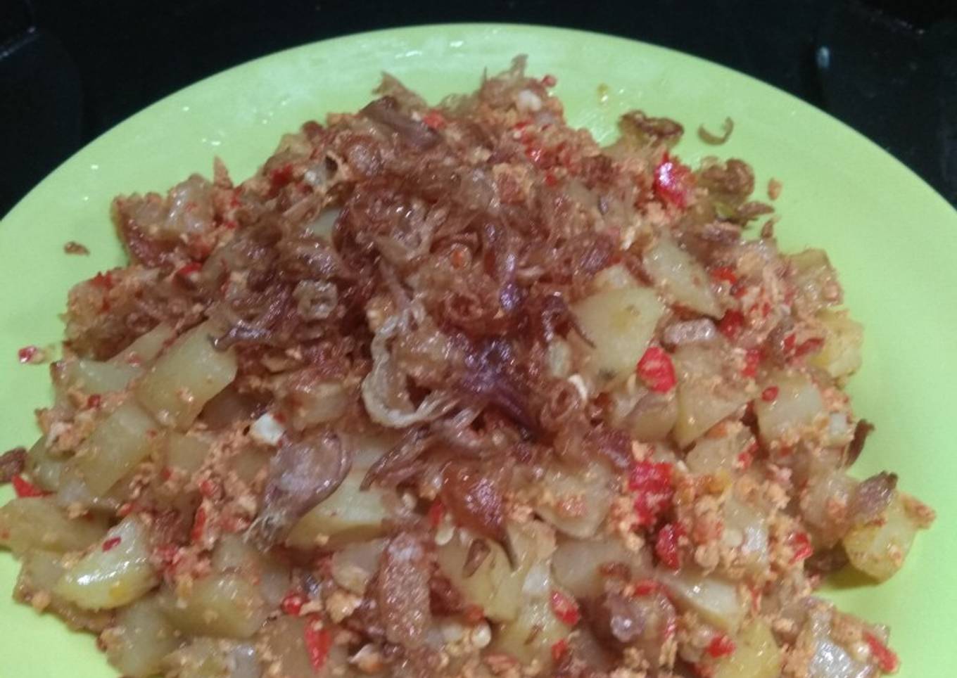 Belado kentang ayam kampung