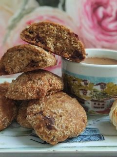 Φωτογραφία της συνταγής Μπισκότα 🍪 μαλακά με αλεύρι ολικής αλέσεως και κράνμπερι