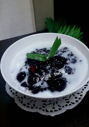 Foto resep Bubur ketan hitam + Biji bunga lotus