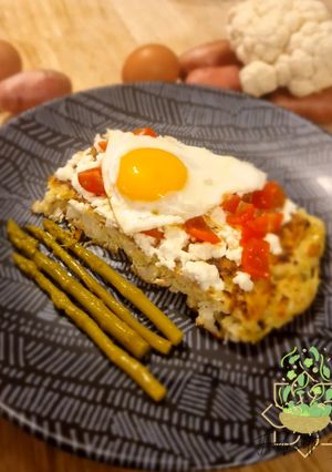 Une photo de Galette de chou fleur et de patate