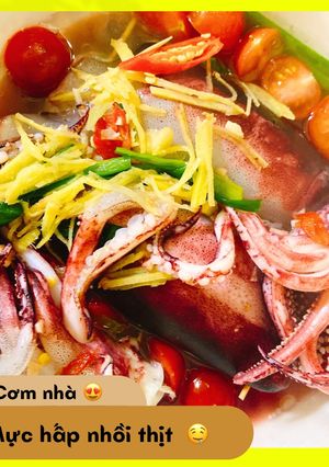 Hình của món Mực hấp nhồi thịt 🦑.