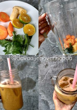 Foto resep Healthy Jus #pisang, seledri, wortel dan jeruk