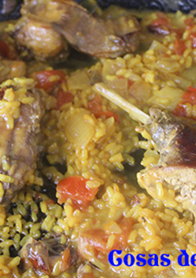 Una foto de Arroz con conejo