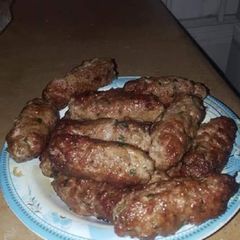 Seekh kabab A picture of Seekh kabab.