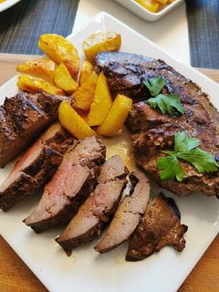 O poză a rețetei Ficat de porc prăjit.