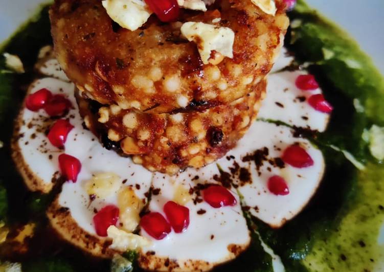 Sago tikki chaat