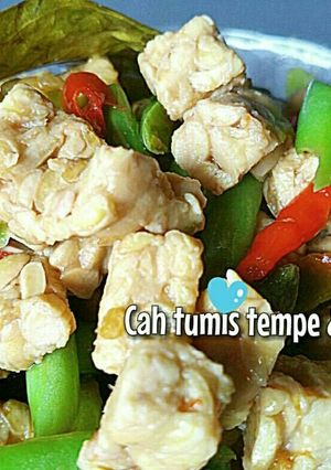 Foto resep Cah Tumis Tempe & Buncis