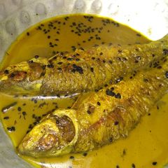 A picture of Bata fish curry(patla jhol).