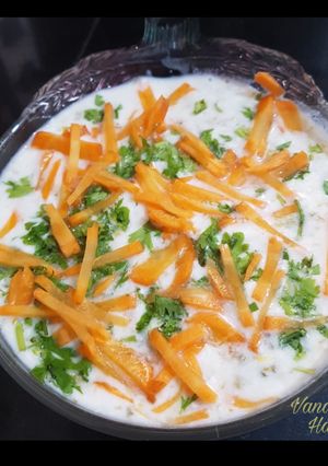 A picture of Tender Drumstick Flowers Seasoned in Yoghurt/  Swanjana De Phool Ka Raita /Swandhro/Suandhray Jo Matho.