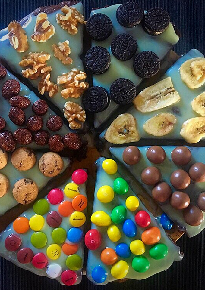 Una foto de Pizza brownie