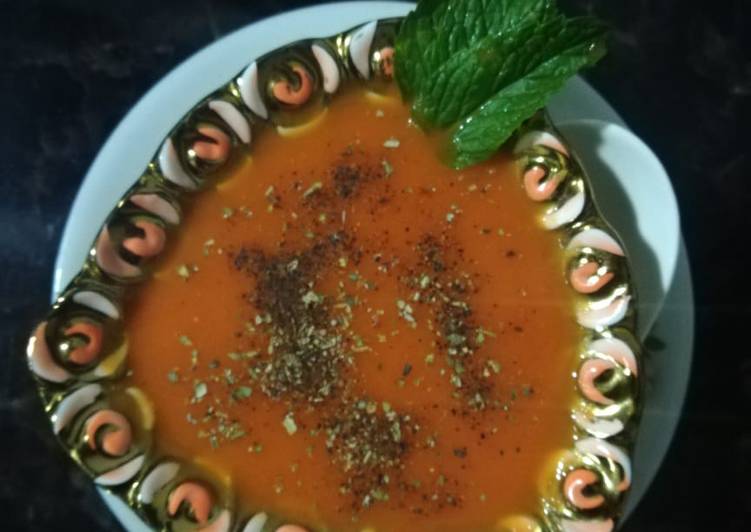 Delicious Baked Carrot Ginger soup